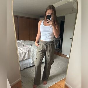 Linen Cargo Pants